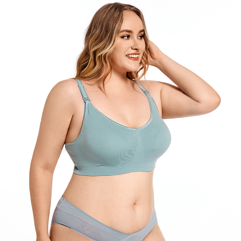 Nursing Bra Clip - Artı Boyutu Kablosuz Hamile Sutyeni Ön
