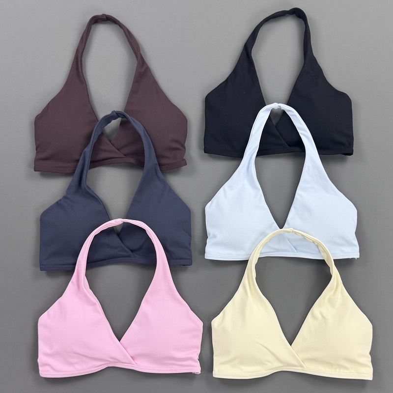 Sports Bra Racerback - Kadınlar İçin Sporcu Sütyeni, Halter Yaka,