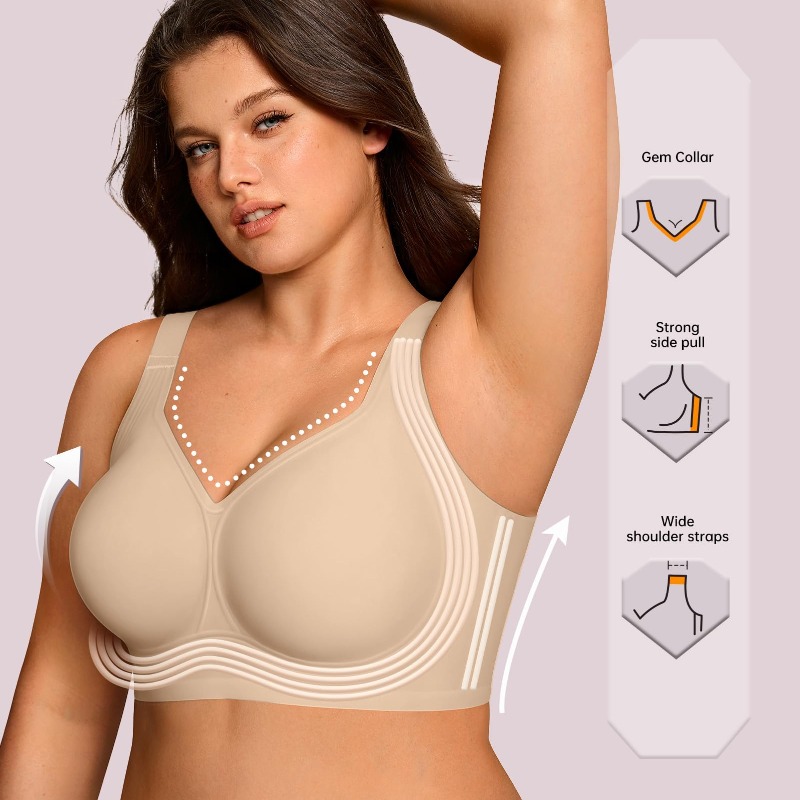 Büyük Beden Kablosuz Jöle Süty - Plunge Bra Push Up incelemesi ve fiyatı