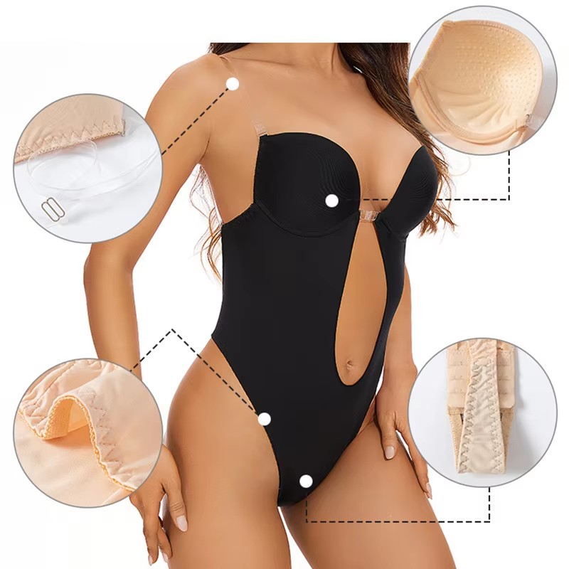 Kaymaz Yapışkanlı Sırtı Açık V - Plunge Bra Push Up incelemesi ve fiyatı